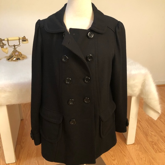 Ladies beautiful double breasted coat satin lined 2 pockets for phone new - Picture 3 of 16